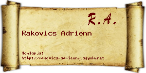 Rakovics Adrienn névjegykártya